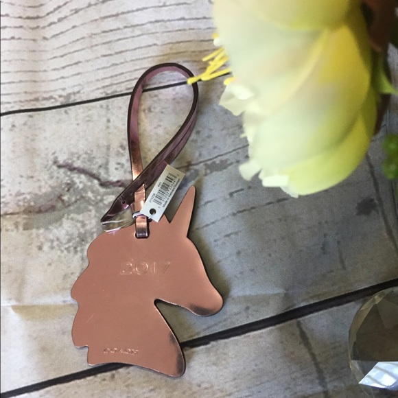 Coach Accessories - Rare COACH 2017 Unicorn Handbag Key Chain Charm